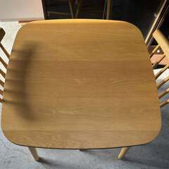タンスのゲン ナチュラル おしゃれダイニング3点セット 75cm Used/美品の画像