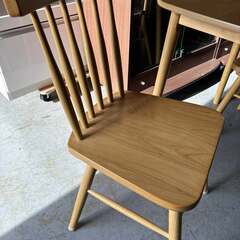 タンスのゲン ナチュラル おしゃれダイニング3点セット 75cm Used/美品の画像