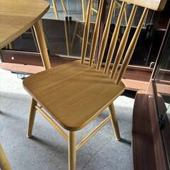 タンスのゲン ナチュラル おしゃれダイニング3点セット 75cm Used/美品の画像