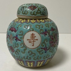 景徳鎮　茶壷　萬壽無疆　昭和レトロ　アンティークの画像