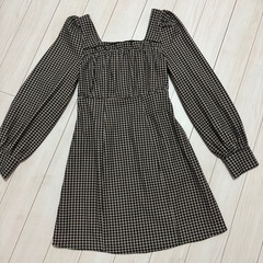 まとめ値引有⭐️GRL グレイル 千鳥柄フリルミニワンピースの画像