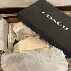 COACH アイボリー スニーカーの画像