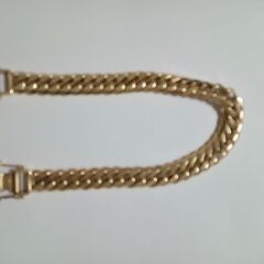 K18 750 喜平 6面 ダブル 金 ブレスレット 約19cm 重量約48.6g 造幣局マーク有 中古 美品の画像