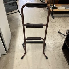 ロ2512-306 スチール製　立ち上がりサポートステッキ3段　中古美品の画像