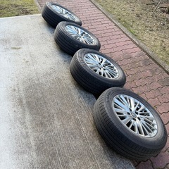 30後期アルファード 純正ホイール＋タイヤ4本セット】引き取り限定（長野県飯綱町）の画像