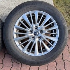 30後期アルファード 純正ホイール＋タイヤ4本セット】引き取り限定（長野県飯綱町）の画像