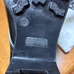 未使用  DONKEL(ドンケル) メンズ 安全靴 マジック式 長編上靴 革製S種合格の画像