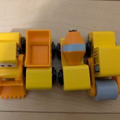 木製ビークル　重機の画像