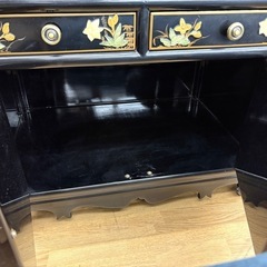 【ドリーム川西店限定】☆ジモティー見たよ割引☆ 螺鈿 収納棚 キャビネット  クリーニング済み 【2125680000020036】の画像