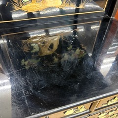 【ドリーム川西店限定】☆ジモティー見たよ割引☆ 螺鈿 収納棚 キャビネット  クリーニング済み 【2125680000020036】の画像