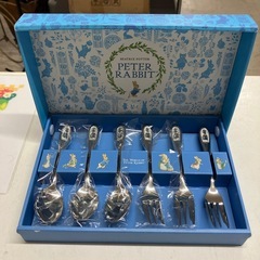 A2512-308 ピーターラビット　カトラリー　スプーンフォーク各3本　未使用品の画像