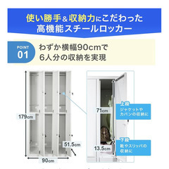 事業所用 ロッカー12名分の画像