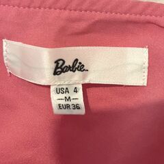 Barbie ピンク　ミニスカート　レディースMの画像