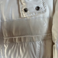 極暖！ダウン80% 白ダウン M★ラクーンファー付 コムサ 古着の画像