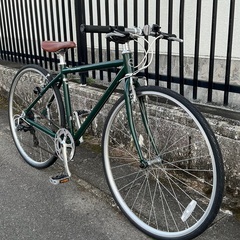 ＜整備済＞WEEKENDBIKES（ウィークエンドバイクス）クロスバイク・シマノ7段変速 グリーン・サイズ460の画像