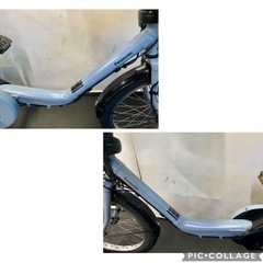 1年保証 送料無料　新型　パナソニック　ギュットミニ　水色　電動アシスト自転車　g1220の画像