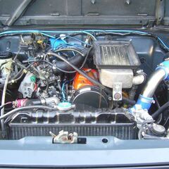 極上美車 車検付き ６年 ジムニー ＪＡ１１Ｖ改 ５速 エアコン パワステ リフトアップ公認 カッコイイですの画像