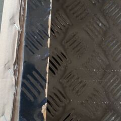 ダイハツ ハイゼットトラック ジャンボ S510P あおりカバー インナー 3点セット シマ 縞模様 メタルブラック 黒 ステンレス製 中古の画像