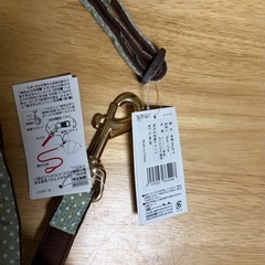 可愛いわんこ用のリードと首輪のセットの画像