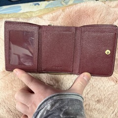 COACH グレー 三つ折り財布の画像
