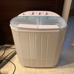 【美品】simplus  シンプラス 二層式洗濯機 脱水付き 小型洗濯機 二槽式 コンパクト　SP-NWM01の画像