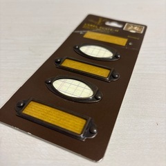 ラベルプレート4個の画像