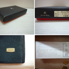 ☆▲RICCINI Mmo　スエード　3段財布　本革製　財布　長財布　茶色　iの画像