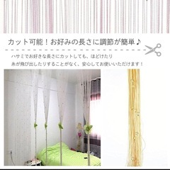 ストーン付きひものれん2枚セットの画像