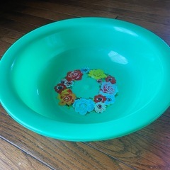 レトロ　ゴミ箱　洗面器の画像