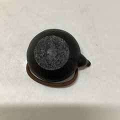 ☆▲鉄瓶　小さい　オブジェ　レトロ　ミニ　ティーポット　鋳鉄　茶道　お茶　茶瓶　飾り　インテリア　eの画像
