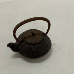 ☆▲鉄瓶　小さい　オブジェ　レトロ　ミニ　ティーポット　鋳鉄　茶道　お茶　茶瓶　飾り　インテリア　eの画像