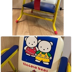 カトージ　ベビーチェア　折りたたみローチェア　テーブル取り外し可の画像