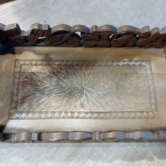 レトロ 木彫りの小物入れ 調味料入れ スパイスラック　/TJ-2694 2Fの画像