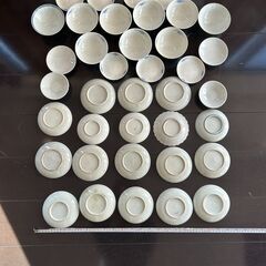 染付 焼物/ 蓋付き茶碗 小皿 色々まとめて29点 /レトロ / 古美術 / 骨董の画像