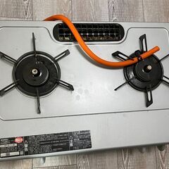 【決まりました】Rinnai　グリル付二口ガステーブルコンロ プロパンガス用 左強火タイプの画像