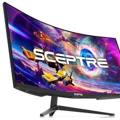 SCEPTREカーブしたゲーミングモニター　30インチ　フルHDの画像
