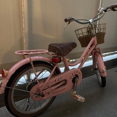16インチ　自転車ピンクの画像