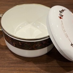 未使用　タイガーホーローウェア　両手鍋　18.5cmの画像