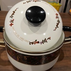 未使用　タイガーホーローウェア　両手鍋　18.5cmの画像