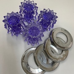 ◆古家解体・アンティークガラスシェード　星型４個セット　昭和レトロの画像