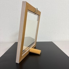 フォトフレーム　木製　ベージュの画像