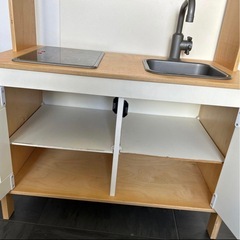 IKEAおままごとセット　木のおもちゃつき
の画像