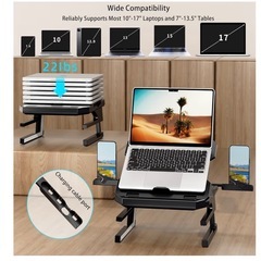 新品❤️ ノートパソコンスタンド マルチアングル 調節可能 ポータブル 折りたたみ式の画像