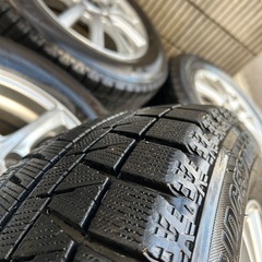 195 65 15 スタッドレス４本　アルミ
付き　バリ山   の画像