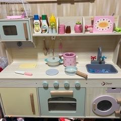 木製キッチンの画像