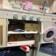 木製キッチンの画像