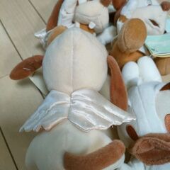 ★ディズニー 羽付きぬいぐるみセット 白 まとめての画像