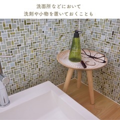陶器のサイドテーブル＊インテリア雑貨の画像
