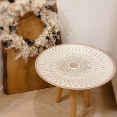 陶器のサイドテーブル＊インテリア雑貨の画像