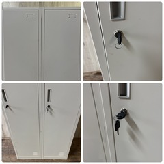 1人用ロッカー 更衣ロッカー オフィスロッカー オフィス家具 2個組の画像